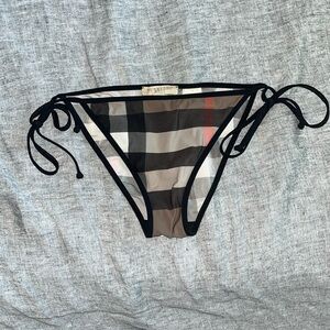 Burberry Brit Plaid tie sides Bikini bottom sz small S